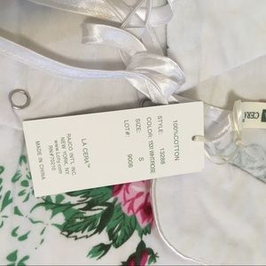 La Cera Short Sleeve Floral Cotton Pajama Set